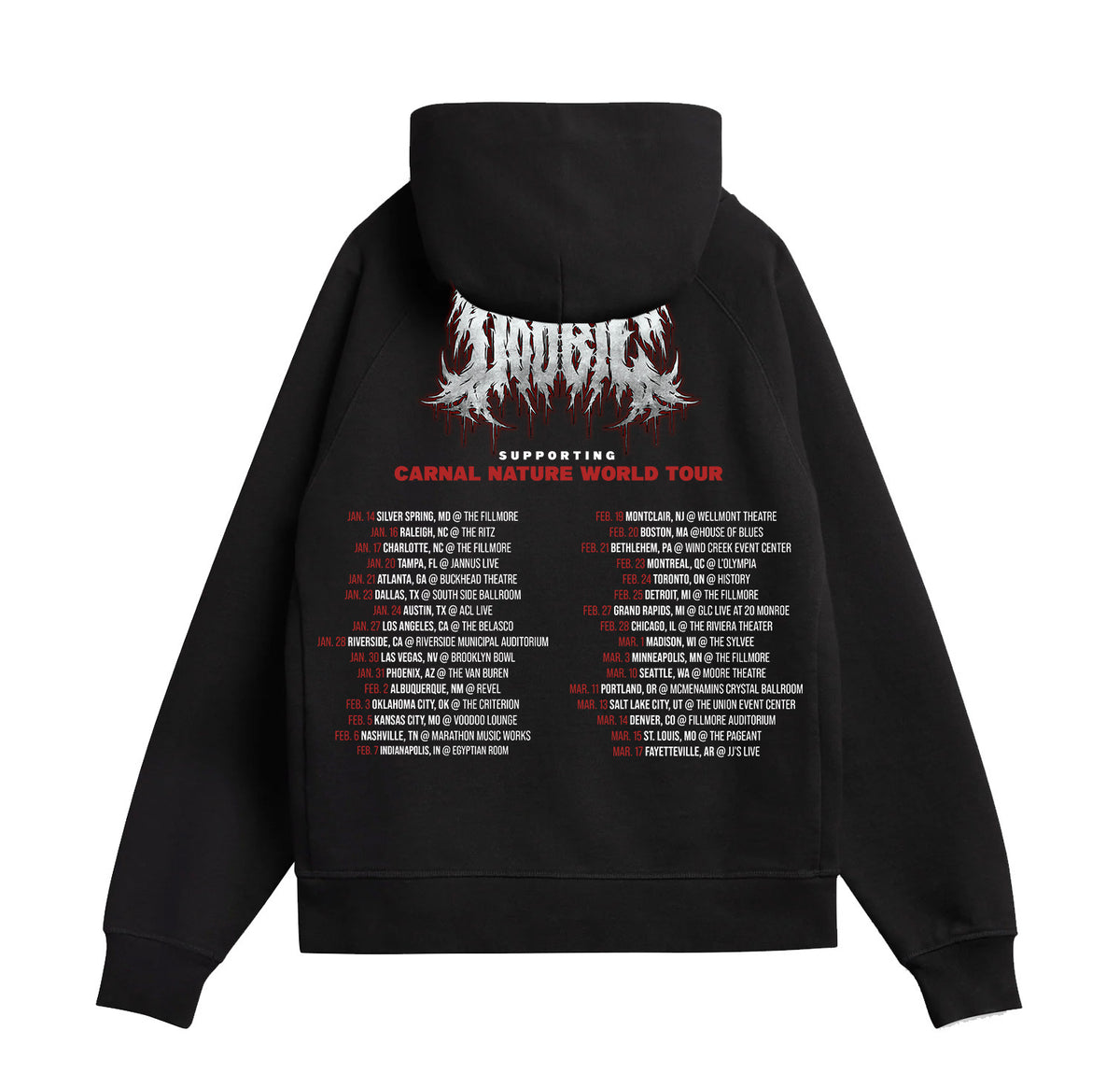 DOOBIE CARNAL TOUR HOODIE